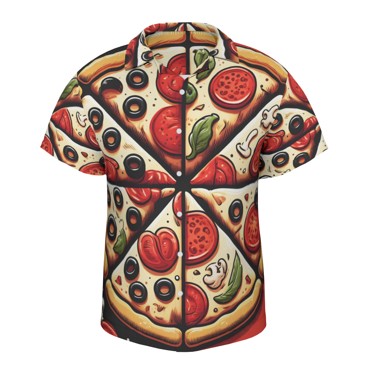 Pizza Slices Short Sleeves Men's Shirt