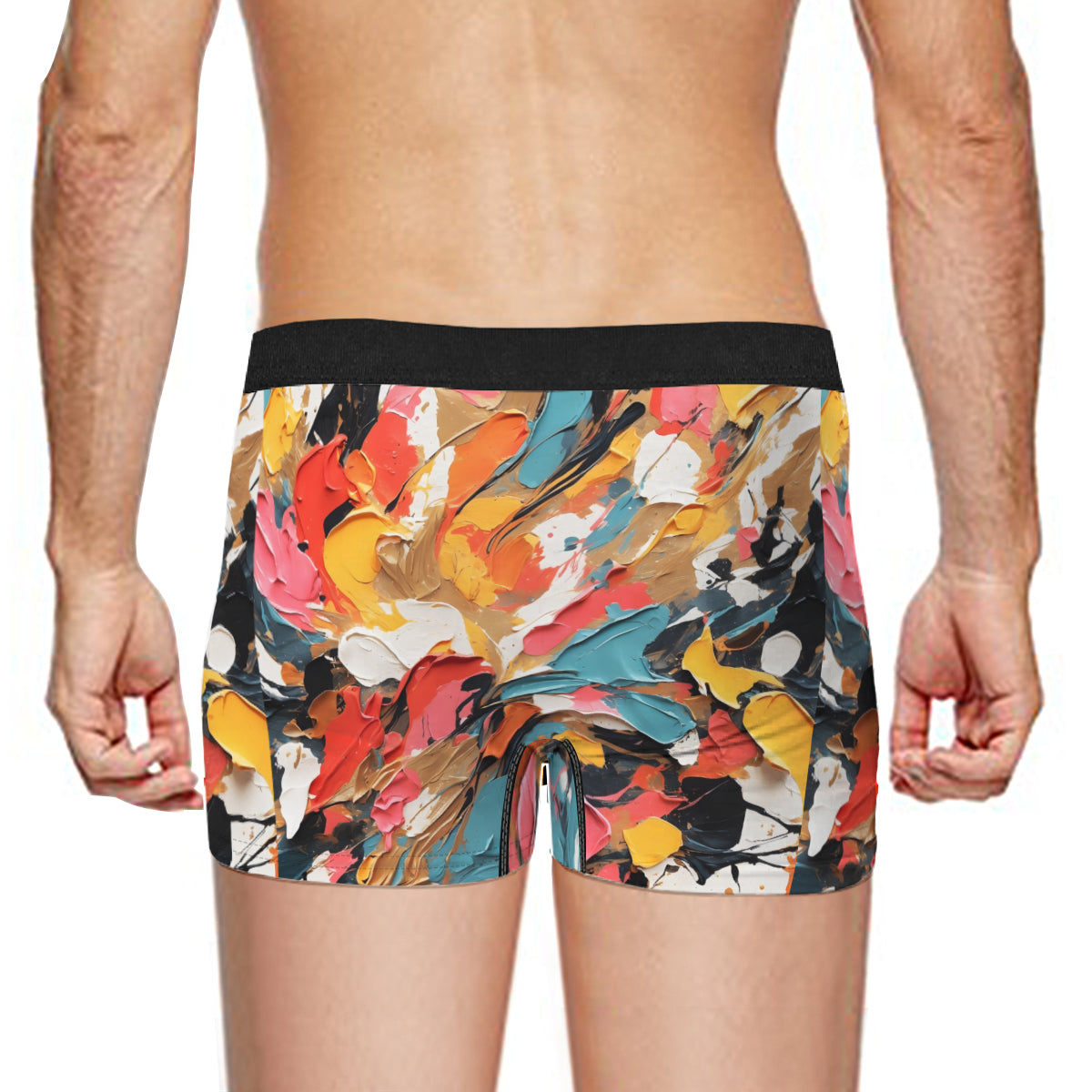 Abstract Design Men's Underwear (Multi-Faceted Design)