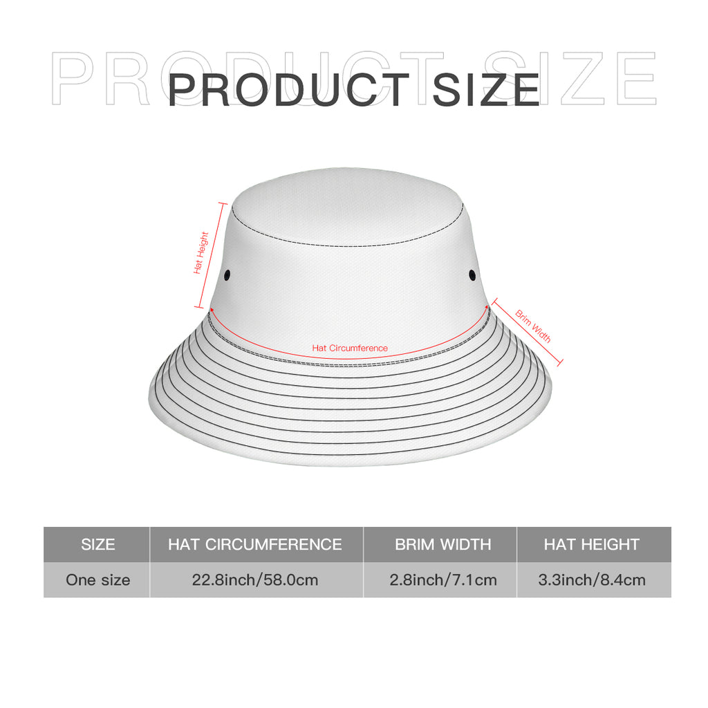 Brocoli Double-Sided Unisex Polyester Bucket Hat