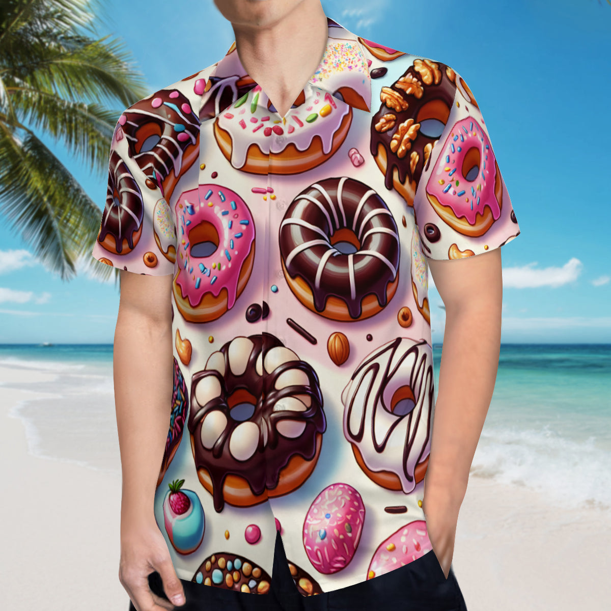 Donut Short Sleeves Men's Shirt