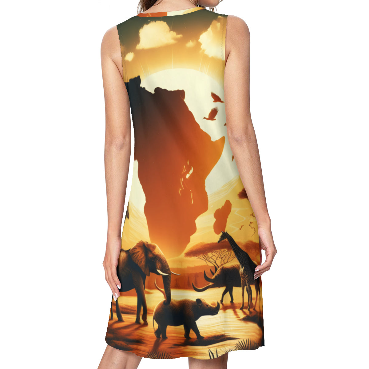 Africa Women's Casual Dress | Polyester