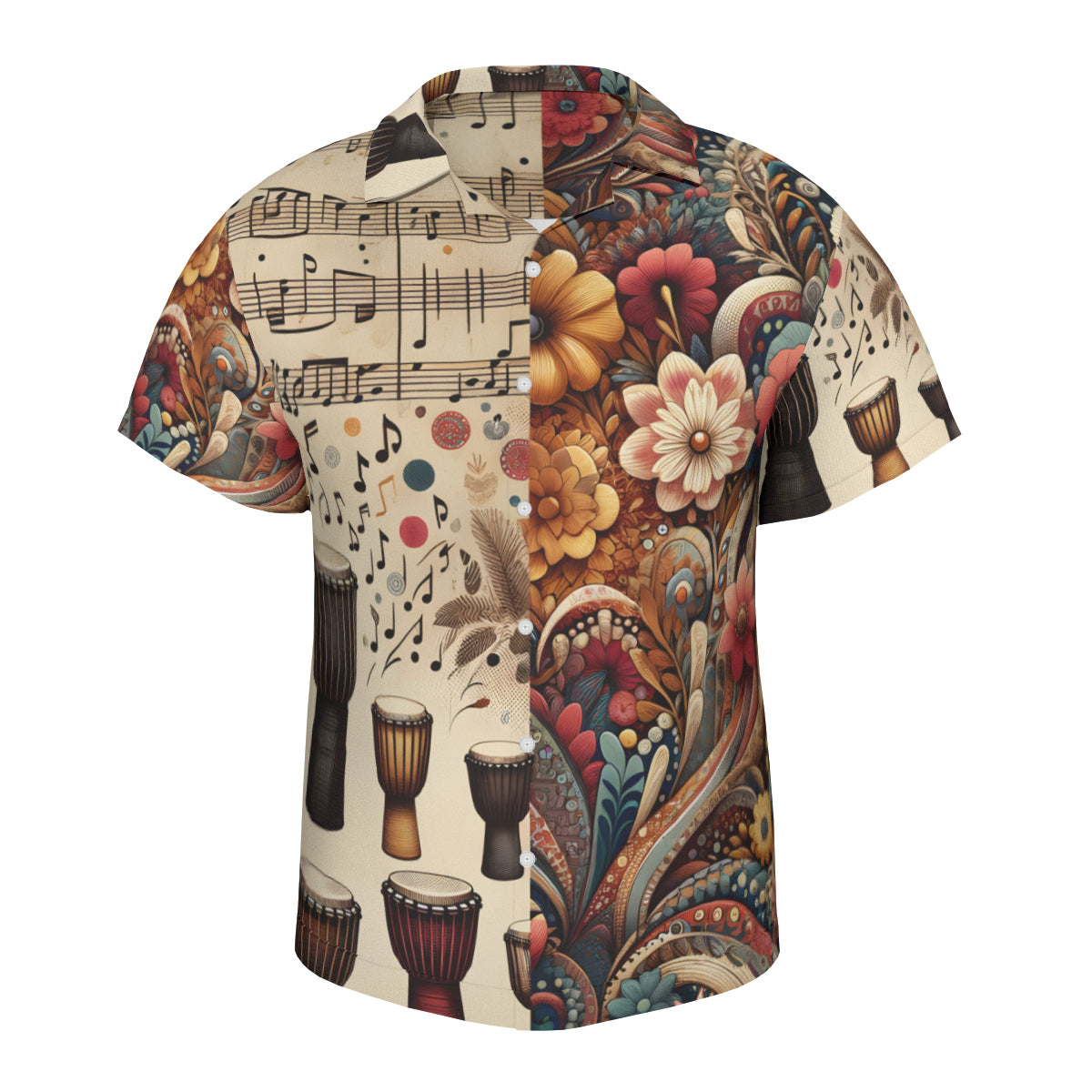African Drums Short Sleeves Men's Shirt