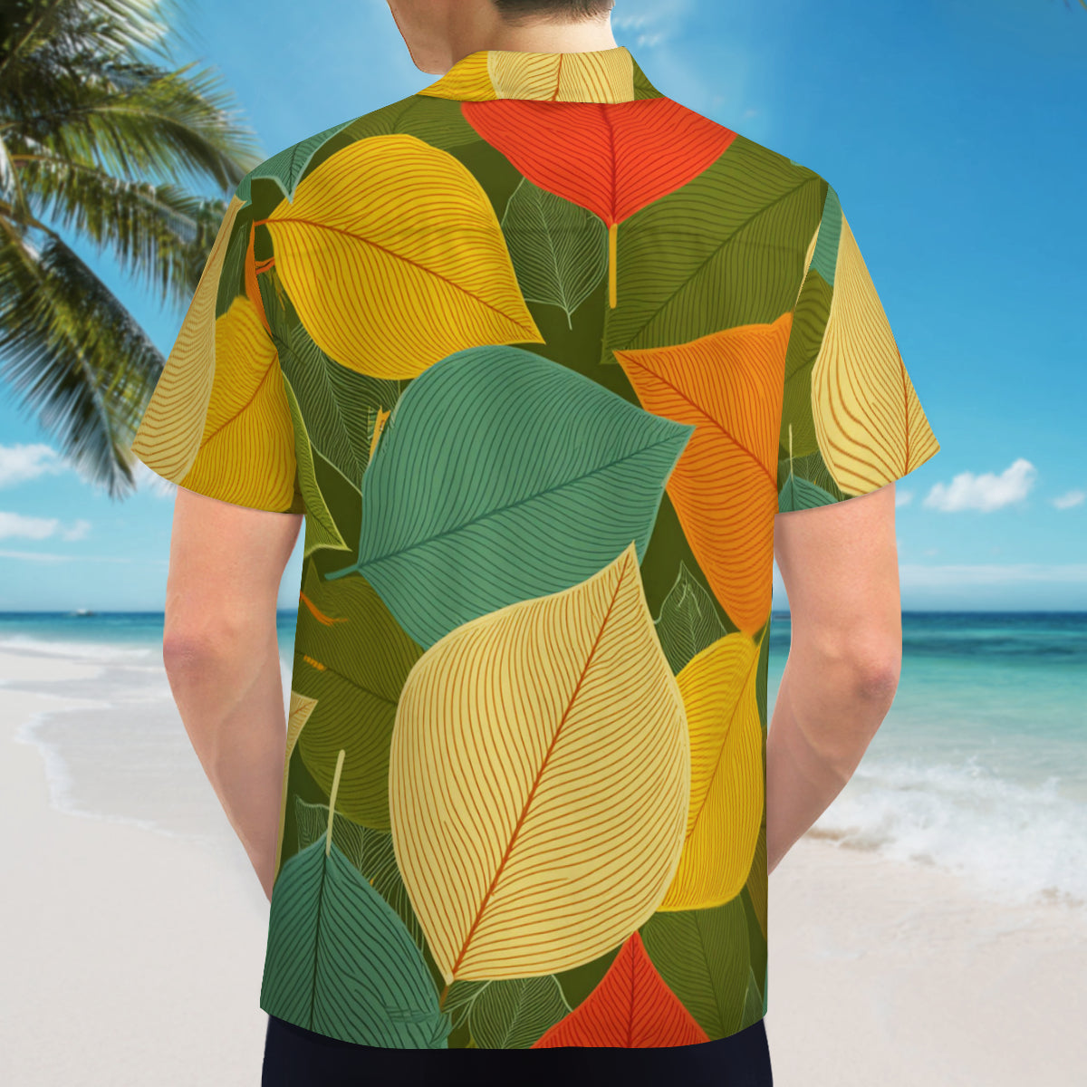 Autumn Floral Short Sleeve Shirt
