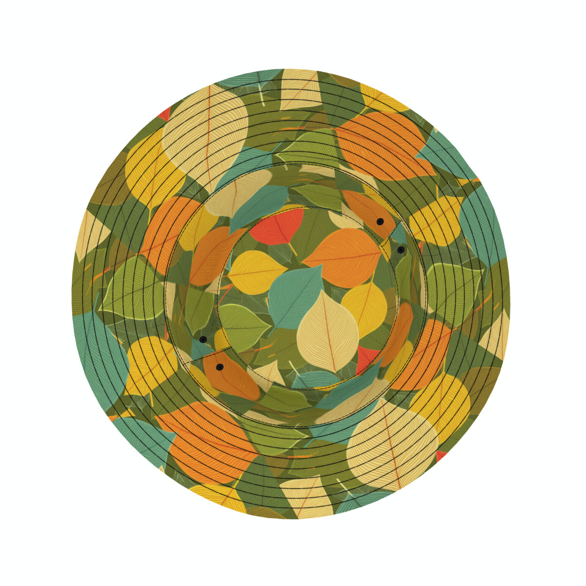 Autumn Floral Double-Sided Unisex Polyester Bucket Hat