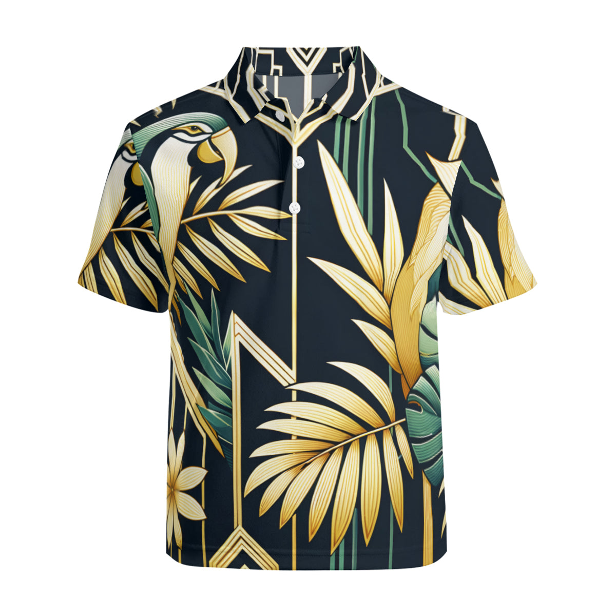 Tropical Men's Premium European Size POLO Shirt | 95% Polyester+5% Spandex
