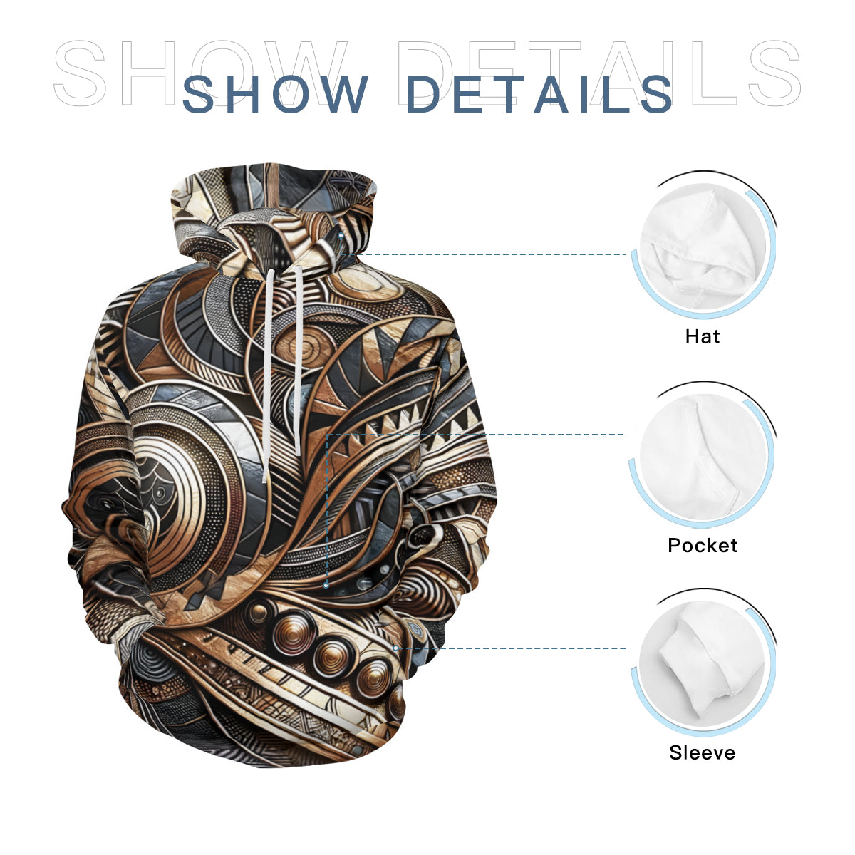Metallica Men's Adult Hoodie Set (Double-Layer Hood) | Health Fabric