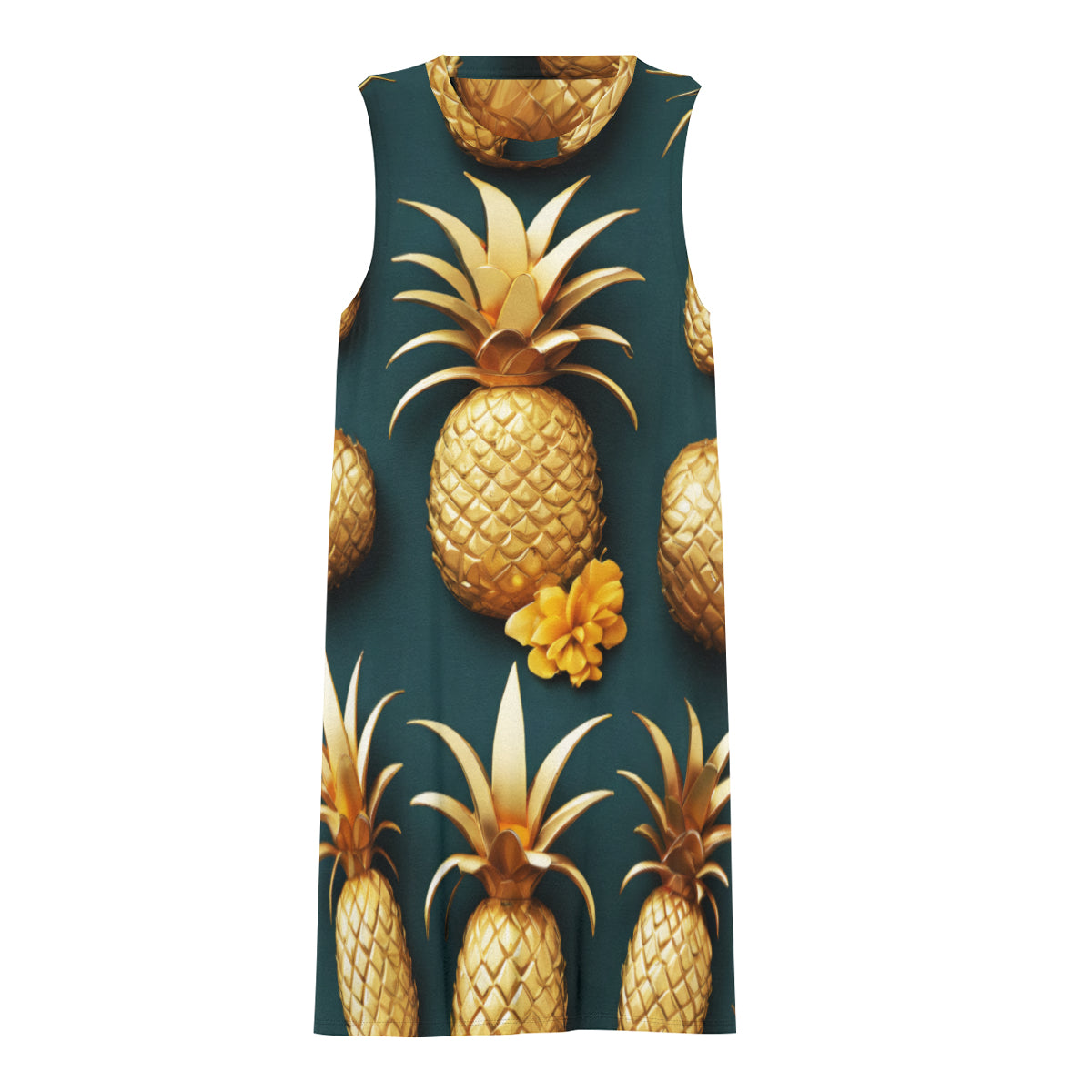 Pineapple Women's Casual Dress | Polyester