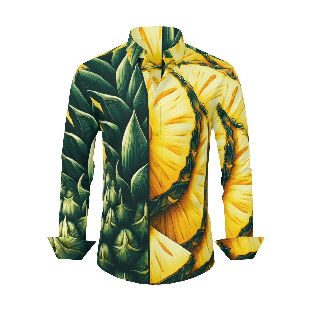 Pineapple Long Sleeves Men's Shirt