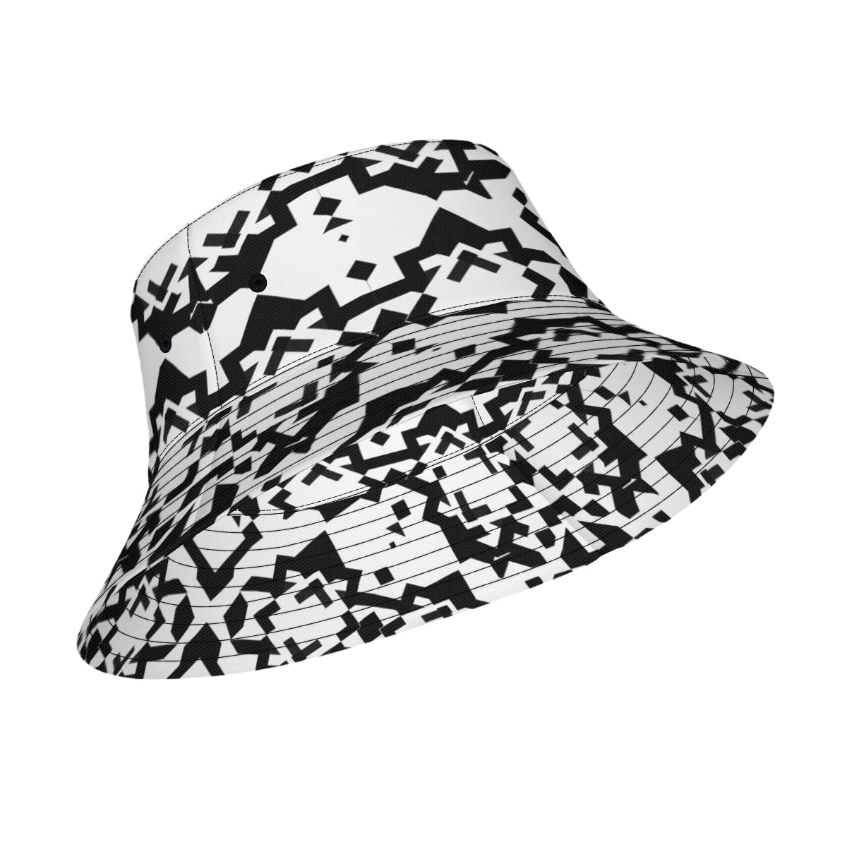 Black And White Double-Sided Unisex Polyester Bucket Hat