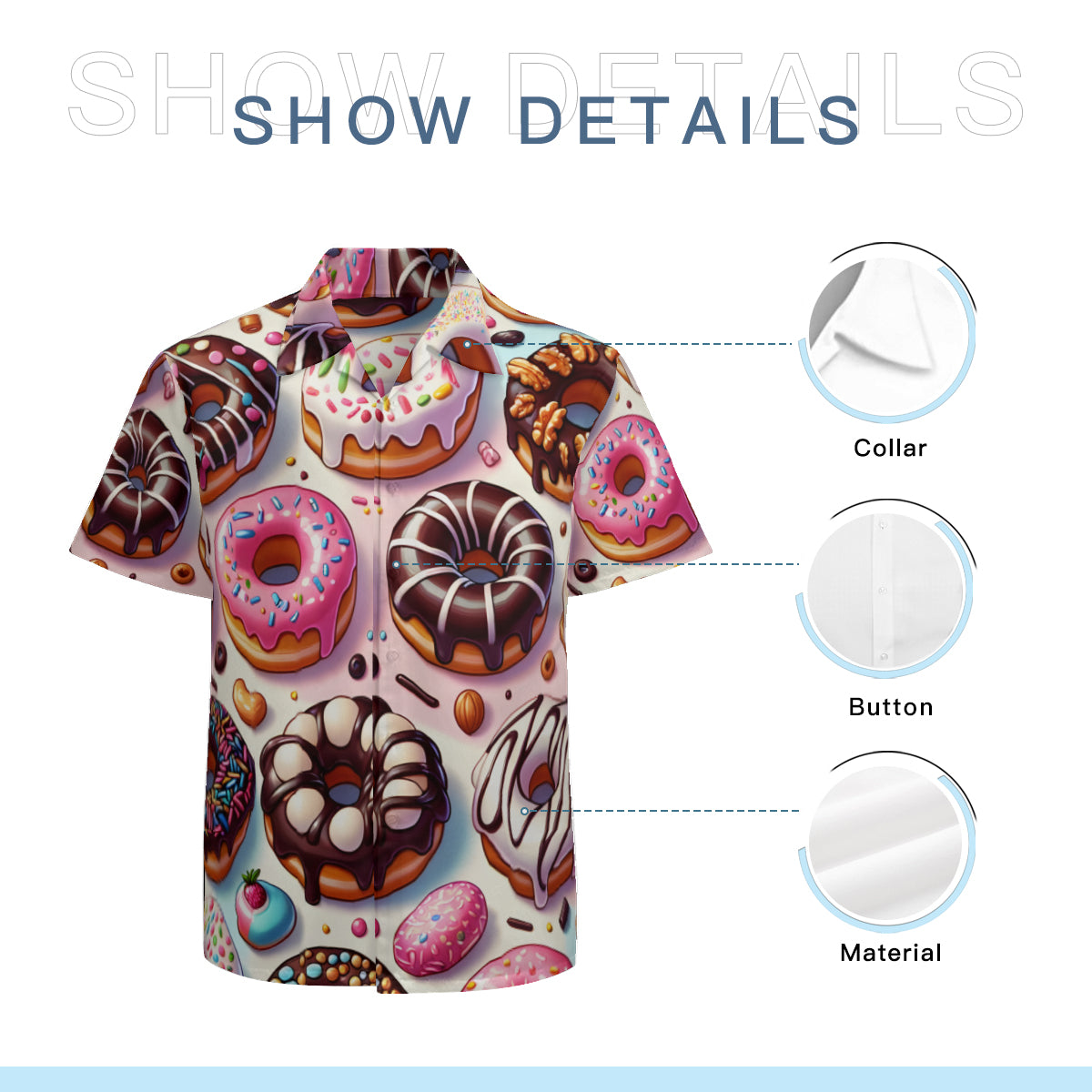 Donut Short Sleeves Men's Shirt