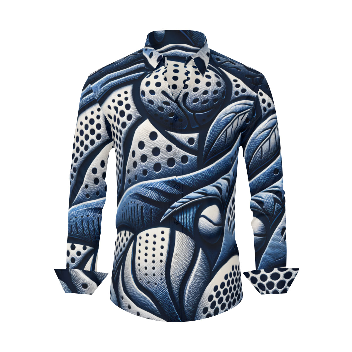 Blue Golf Men's Classic Long-Sleeved Shirt | Polyester