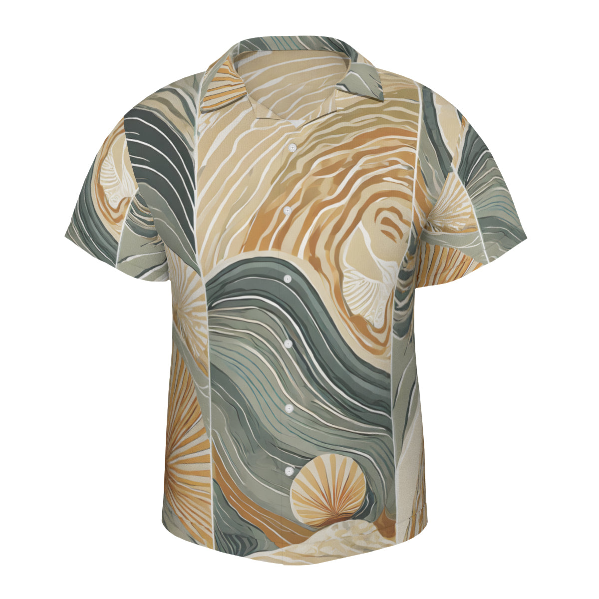 Minimalistic Tropical Short Sleeves Men's Shirt