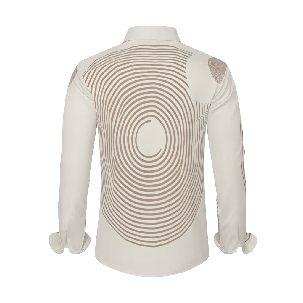 Abstract Stripes Long Sleeves Men's Shirt