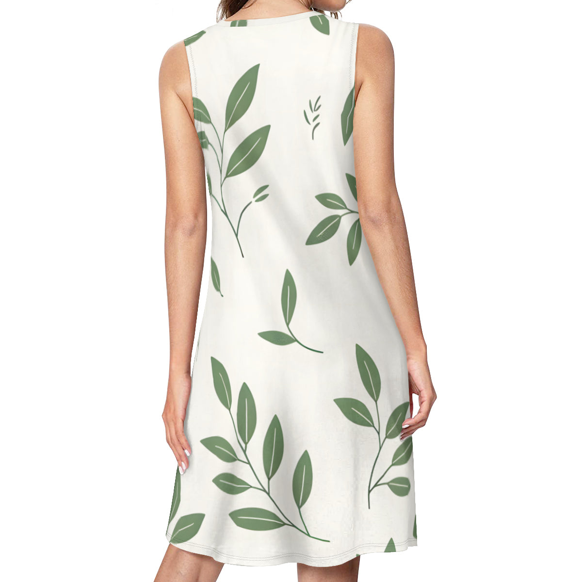 Minimalistic Floral Women's Casual Dress | Polyester
