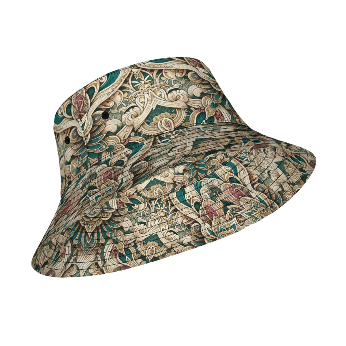 Intricate Luxury Pattern Double-Sided Unisex Polyester Bucket Hat