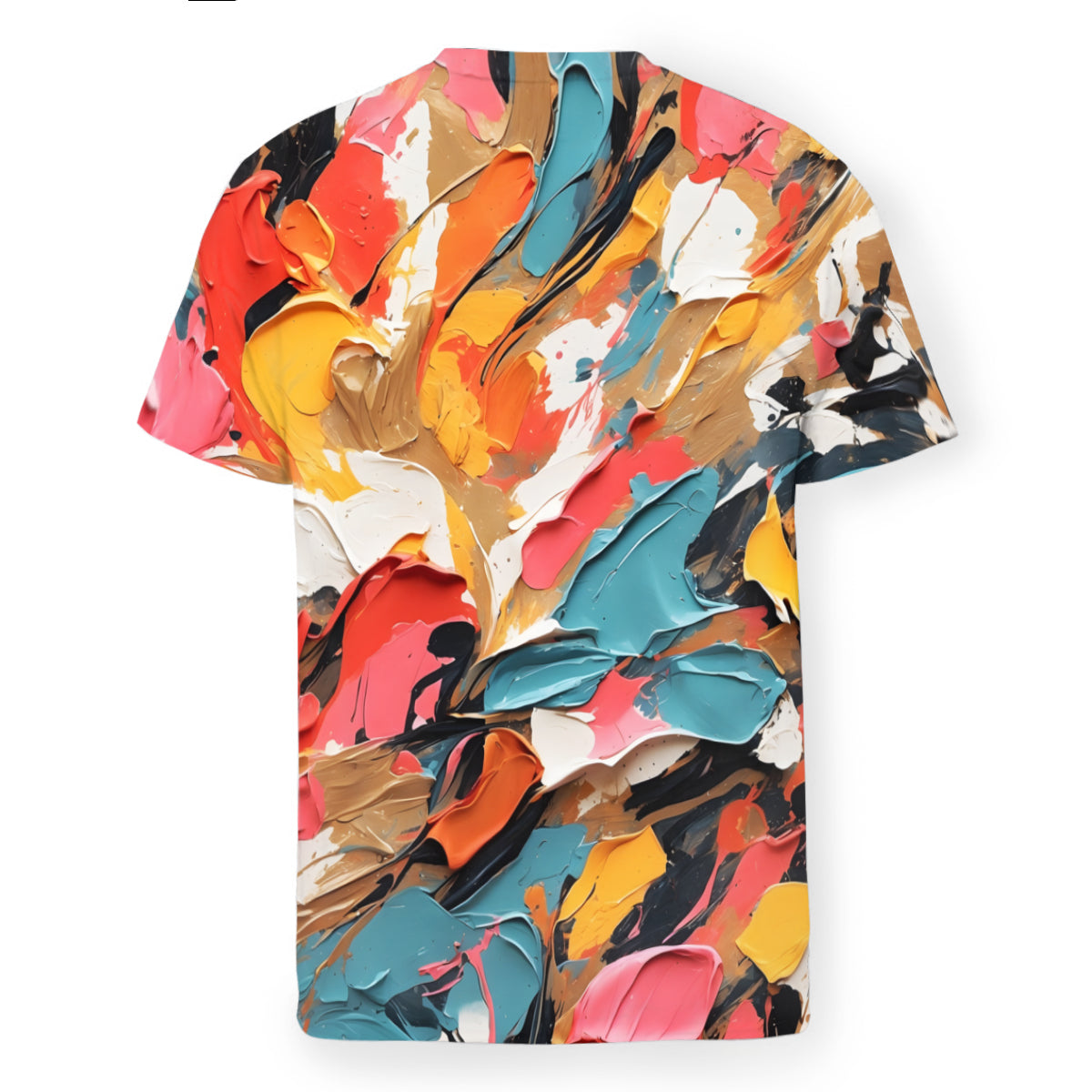 Abstract Design Men's Short-Sleeved Mesh Cloth T-Shirt｜Polyester