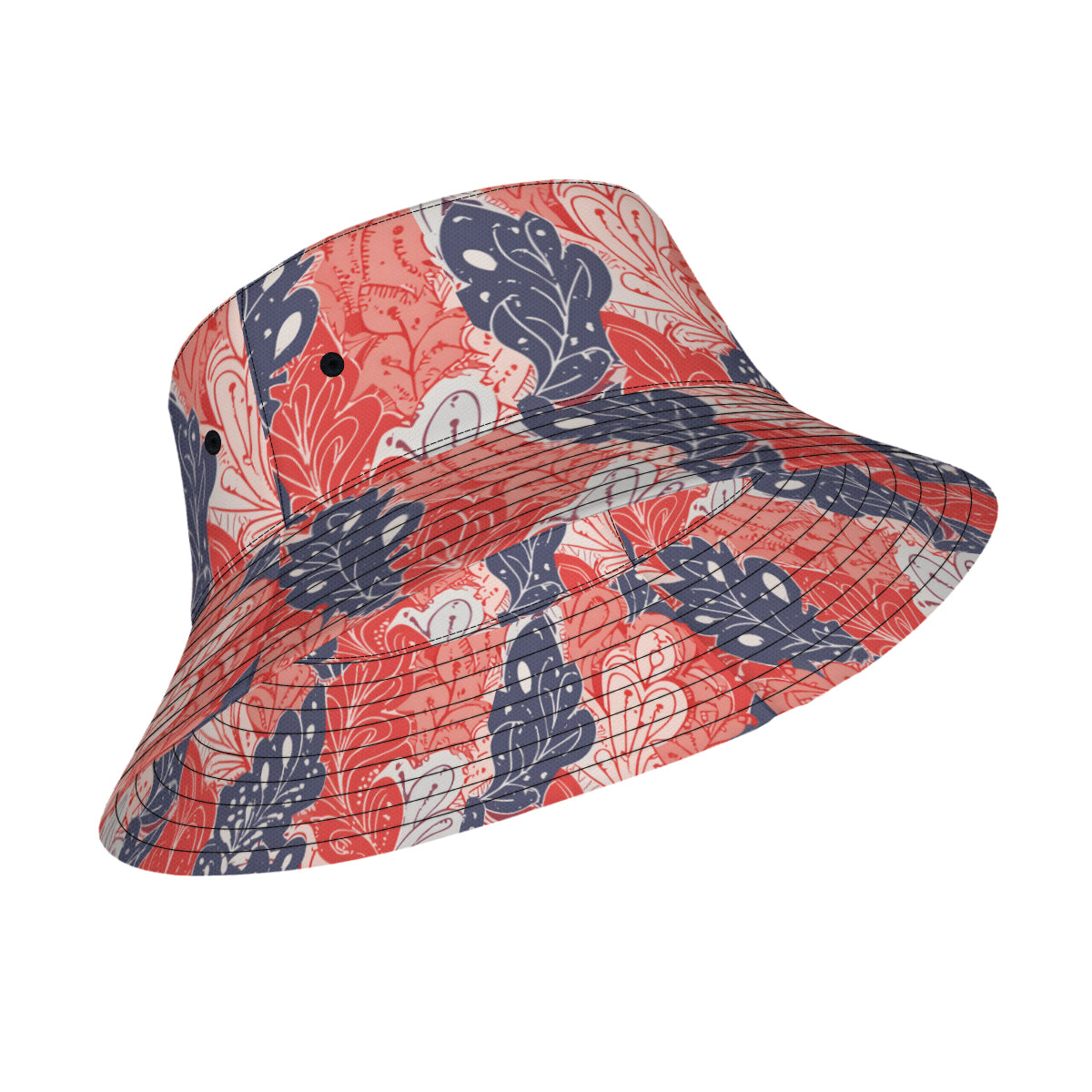 Abstract Denim Double-Sided Unisex Polyester Bucket Hat