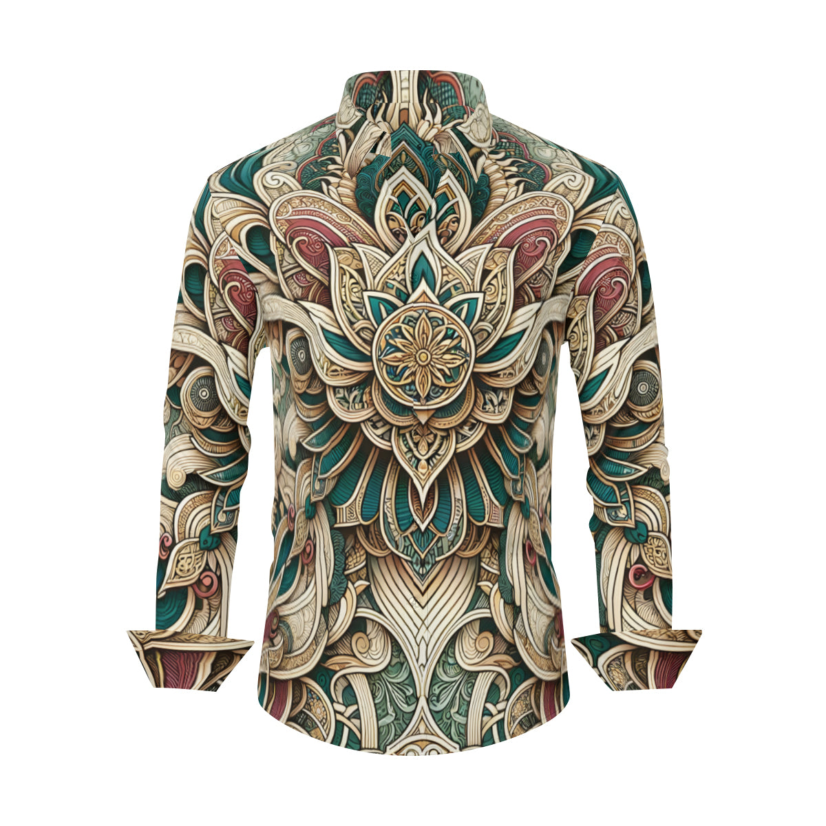 Intricate Luxury Pattern Long Sleeves Men's Shirt