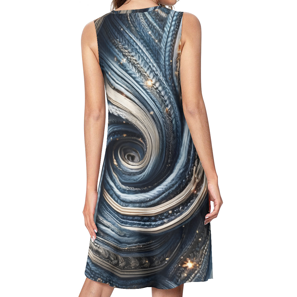 Blue Style Women's Casual Dress | Polyester