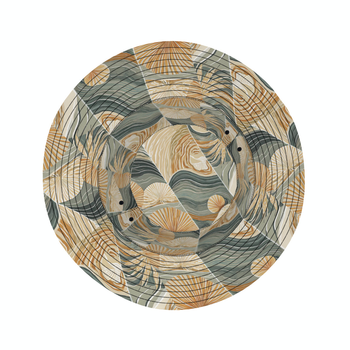 Minimalistic Tropical Double-Sided Unisex Polyester Bucket Hat