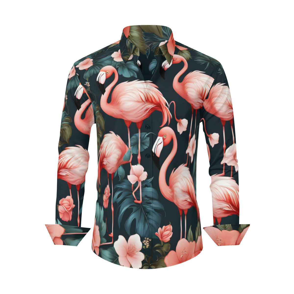 Flamingo Long Sleeves Men's Shirt