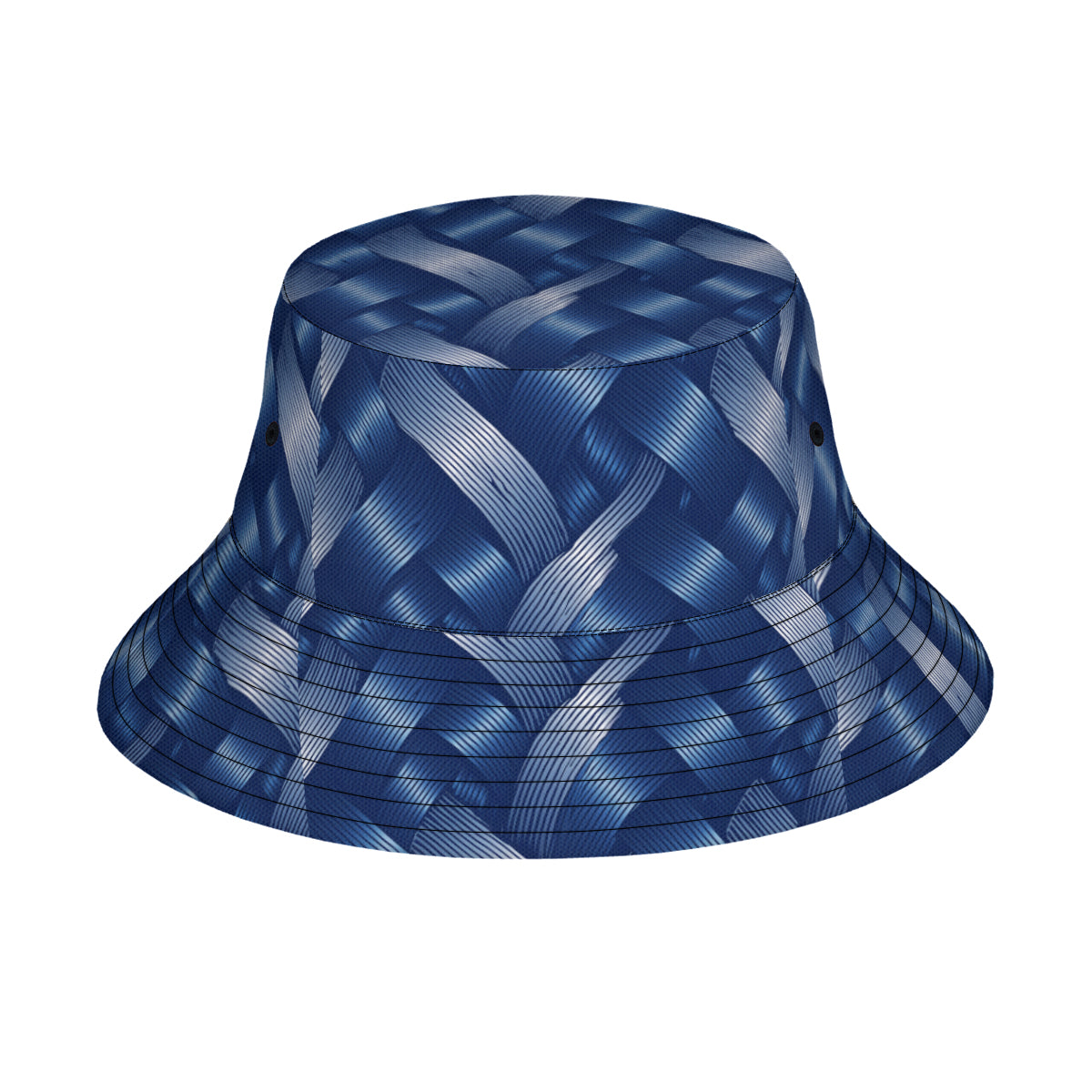 Abstract Denim Double-Sided Unisex Polyester Bucket Hat