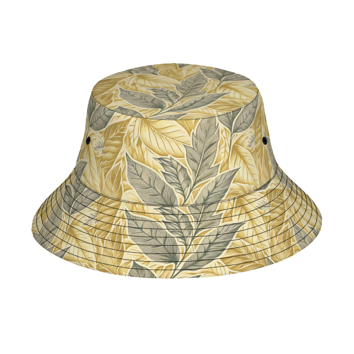 Golden Leaves Double-Sided Unisex Polyester Bucket Hat