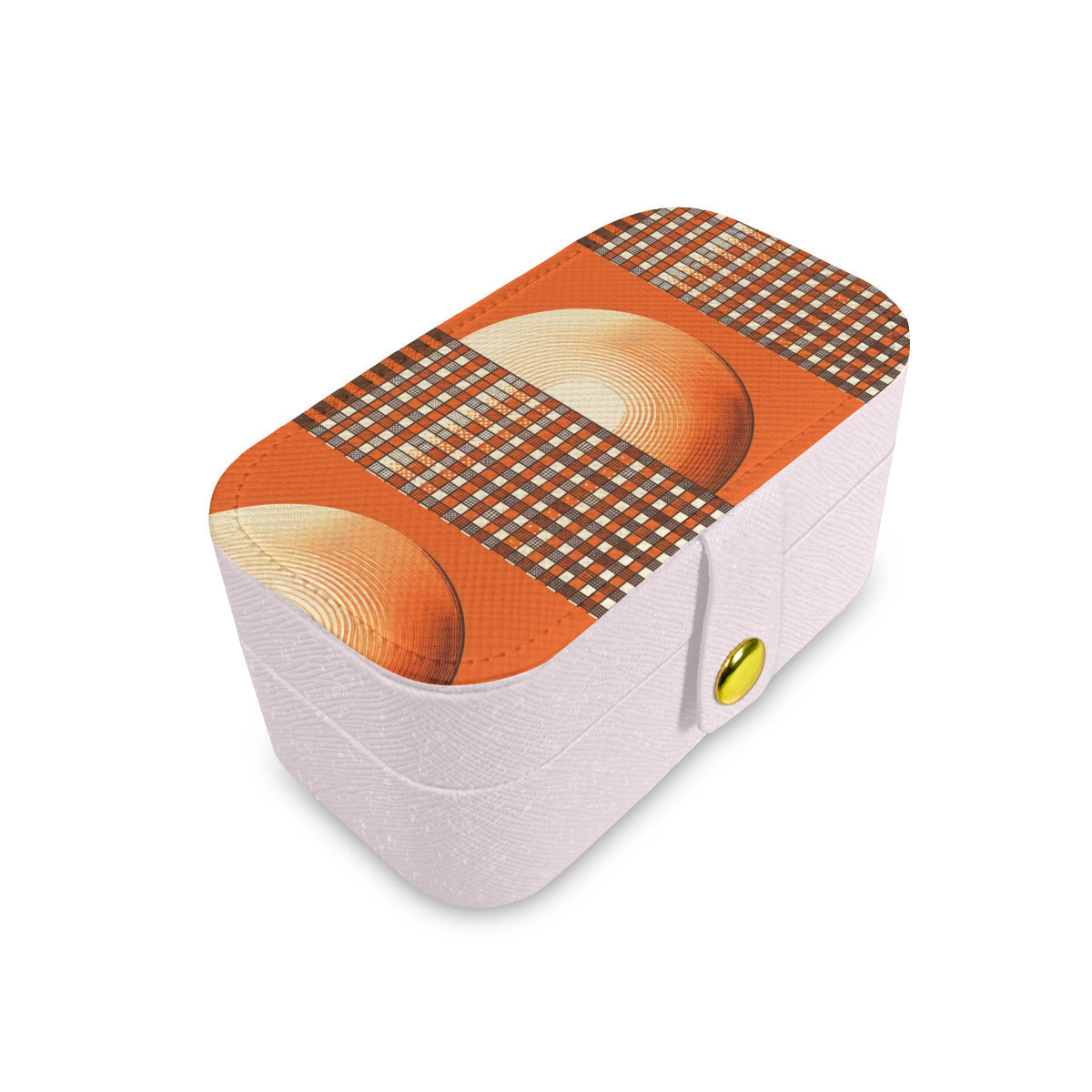 Orange Style Personalized Portable Jewelry Box