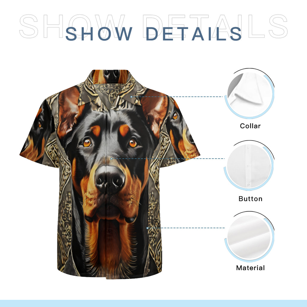 Doberman Short Sleeves Men's Shirt
