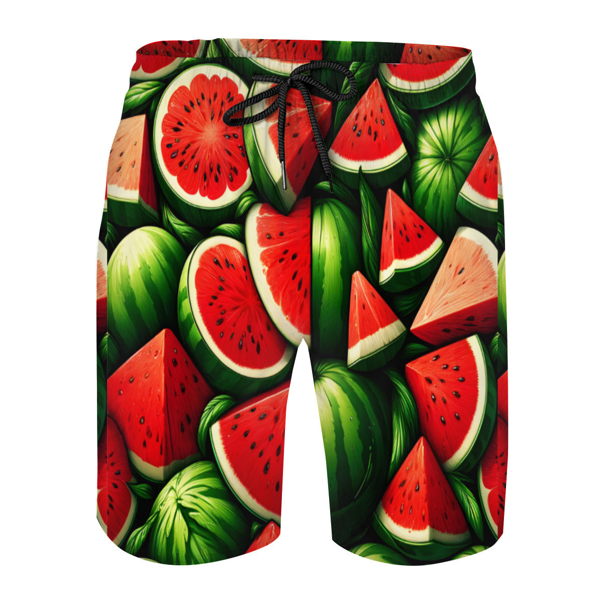 Watermelon Men's Beach Shorts (Not Mesh Lined) | Polyester