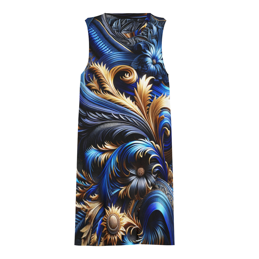 Royal Blue Women's Casual Dress | Polyester