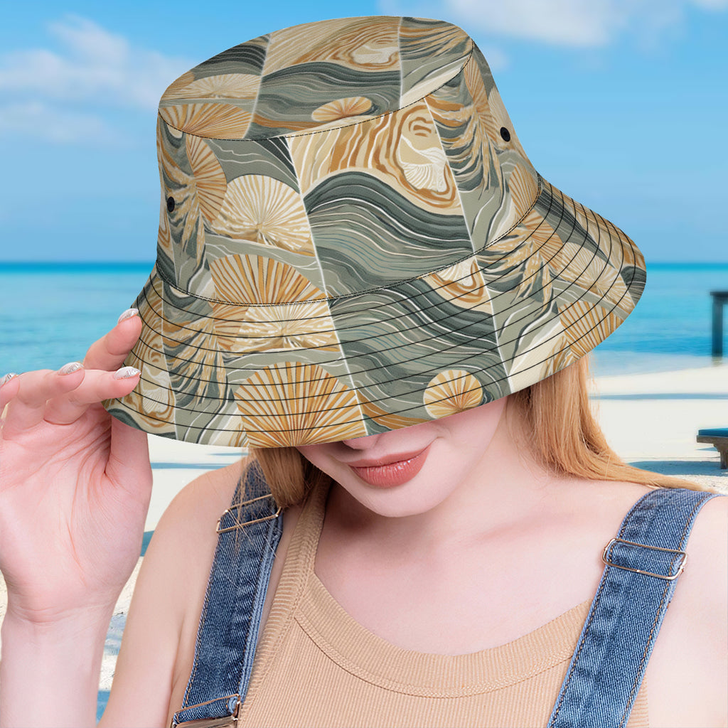 Minimalistic Tropical Double-Sided Unisex Polyester Bucket Hat