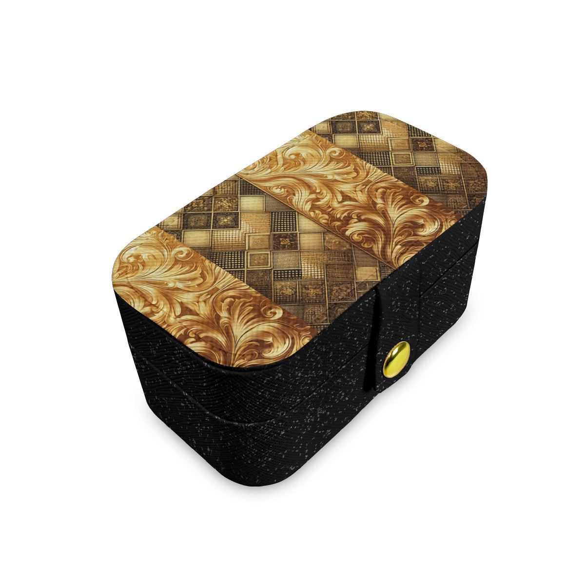 Golden Style Personalized Portable Jewelry Box
