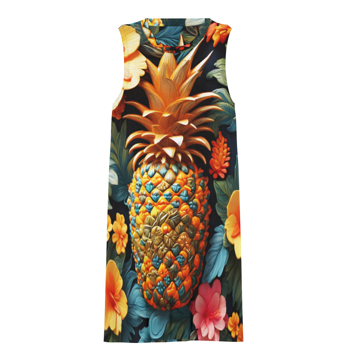 Pineapple Women's Casual Dress | Polyester