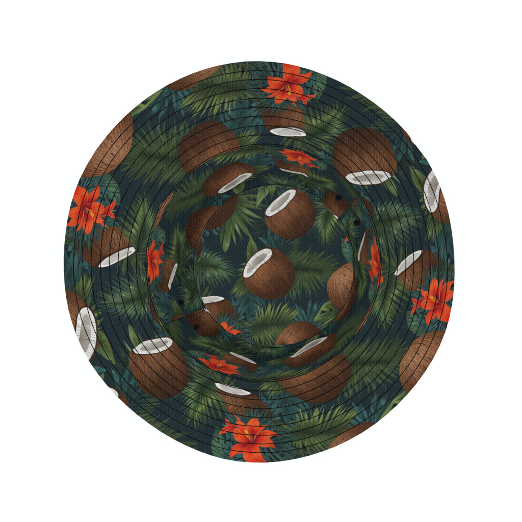 Tropical Coconut Double-Sided Unisex Polyester Bucket Hat