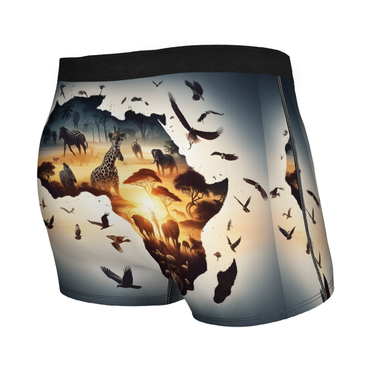 African Sunset Men's Underwear (Multi-Faceted Design)