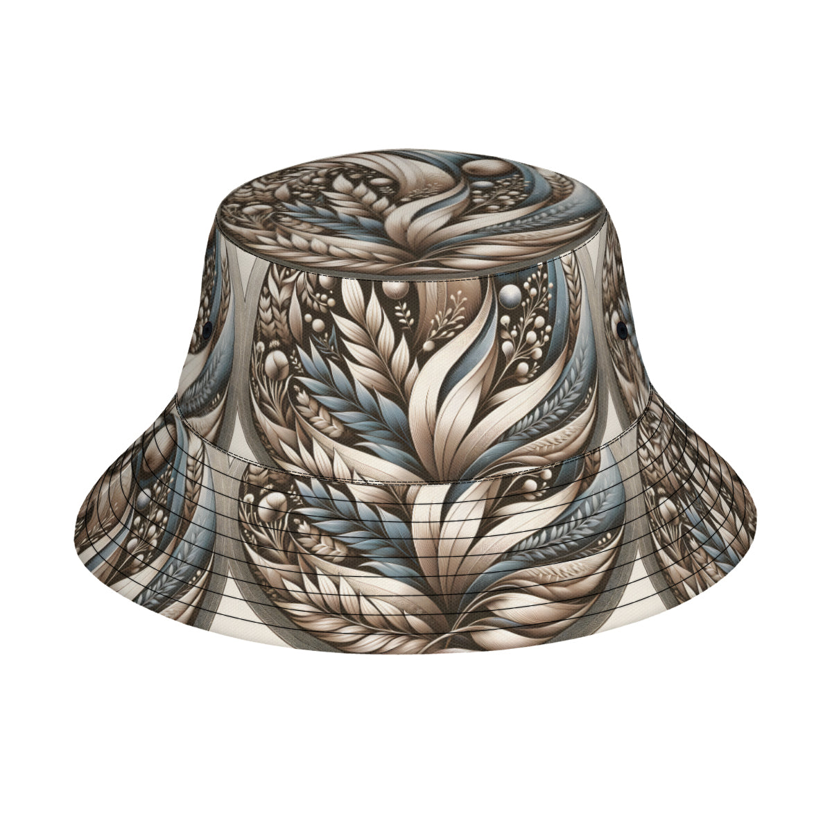 Abstract Floral Double-Sided Unisex Polyester Bucket Hat