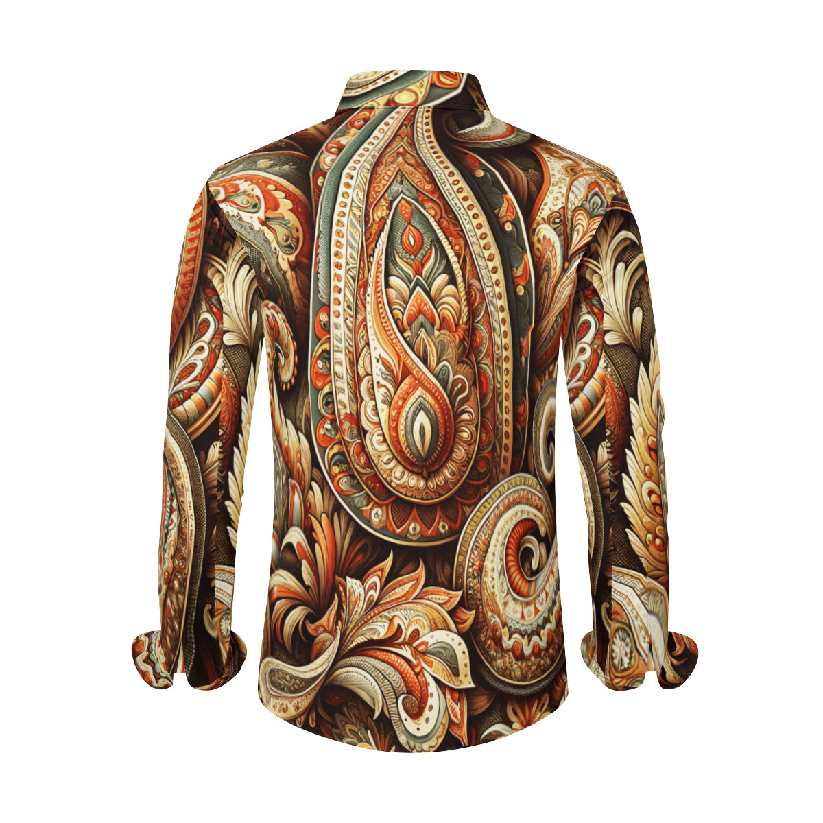 Abstract Bohemian Long Sleeves Men's Shirt