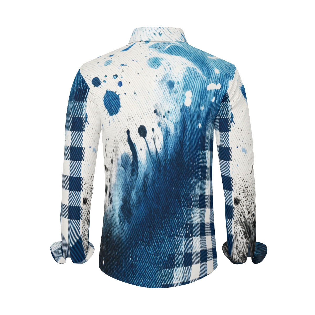Denim Design Long Sleeves Men's Shirt
