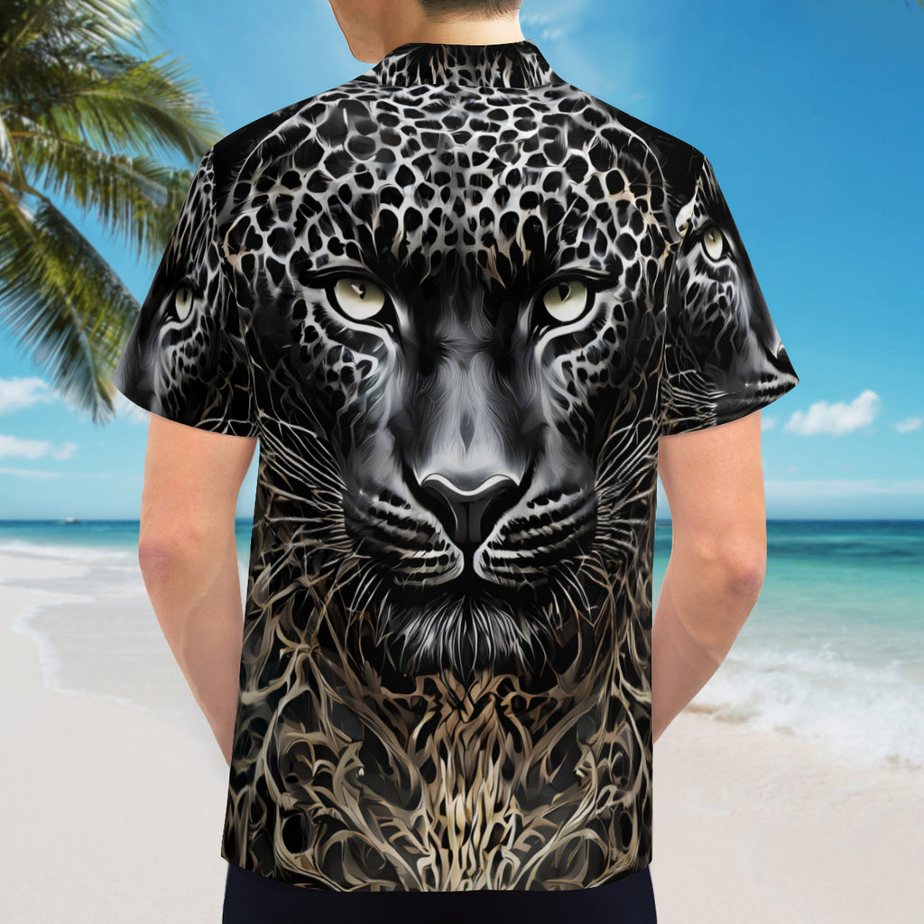 Leopard Short Sleeves Men's Shirt