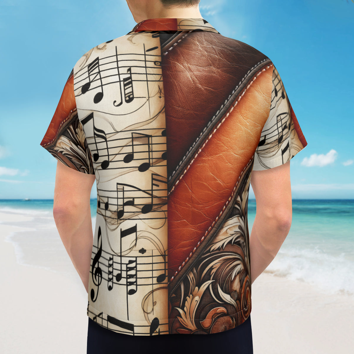 Musical Leather Harmony  Short Sleeves Men's Shirt