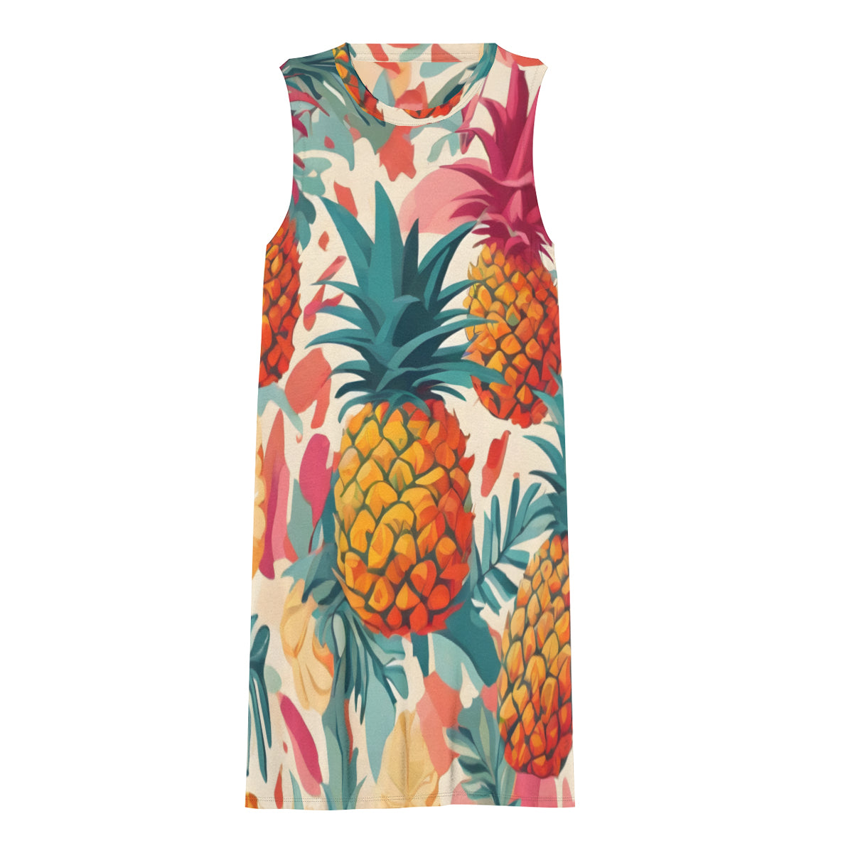 Pineapple Women's Casual Dress | Polyester