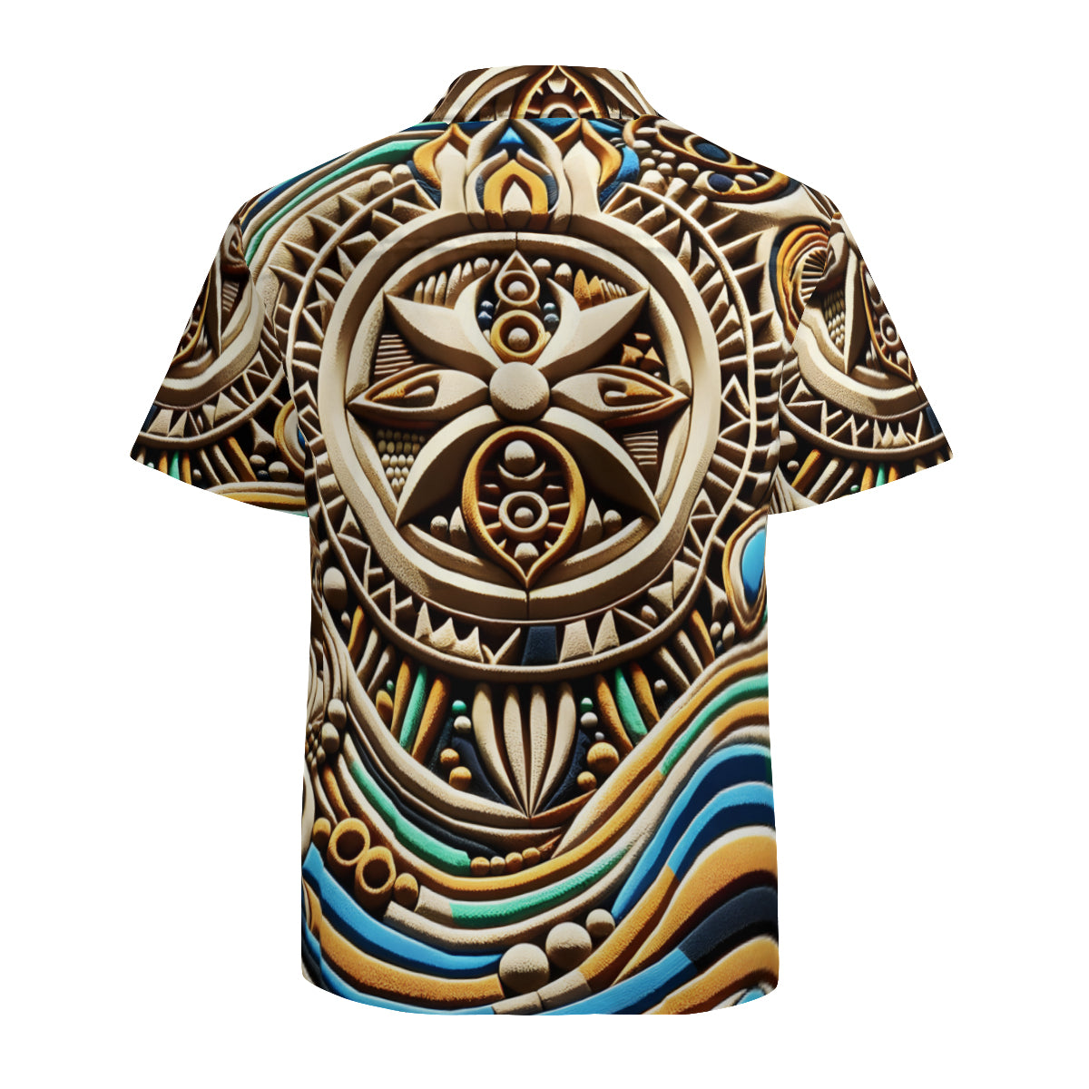 Abstract African Short Sleeves Men's Shirt