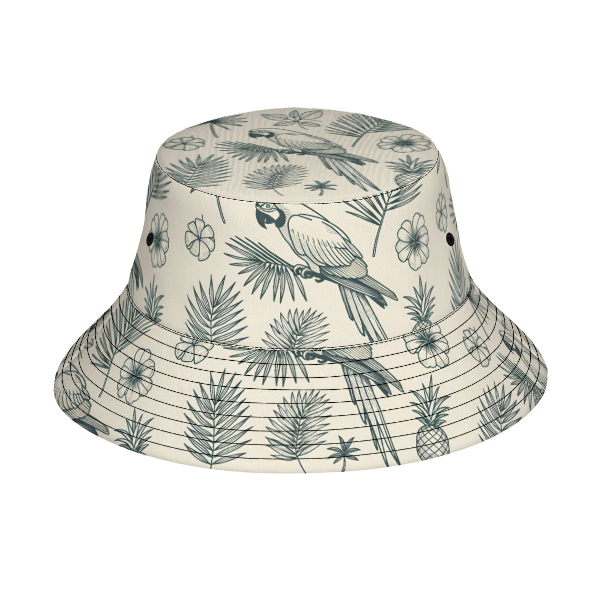 Tropical Double-Sided Unisex Polyester Bucket Hat