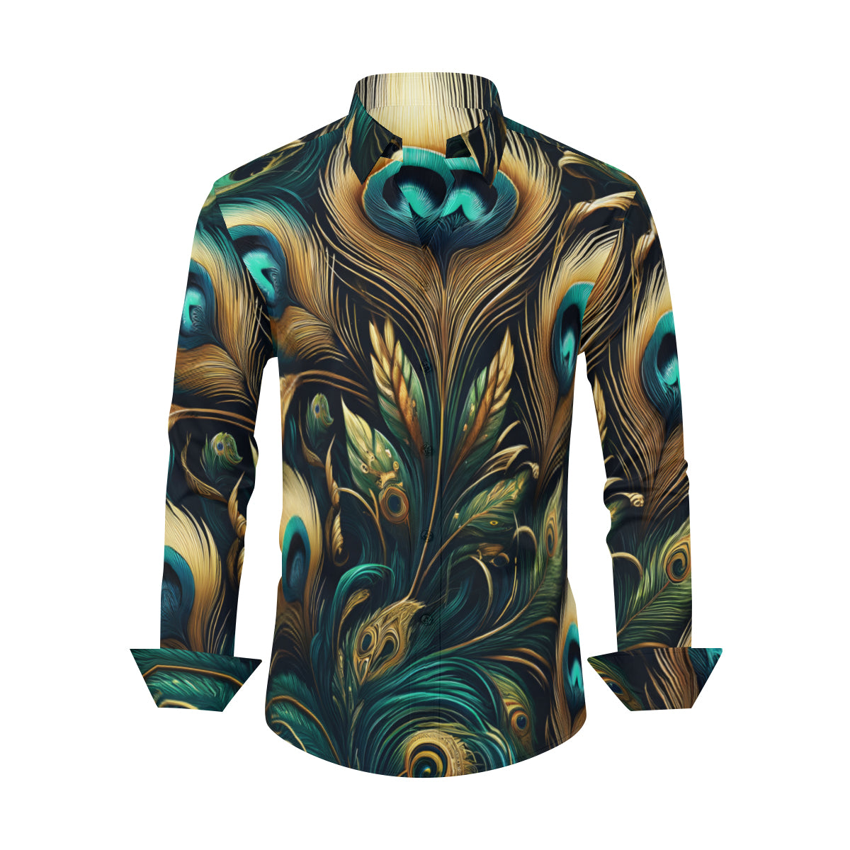 Peacock Long Sleeves Men's Shirt