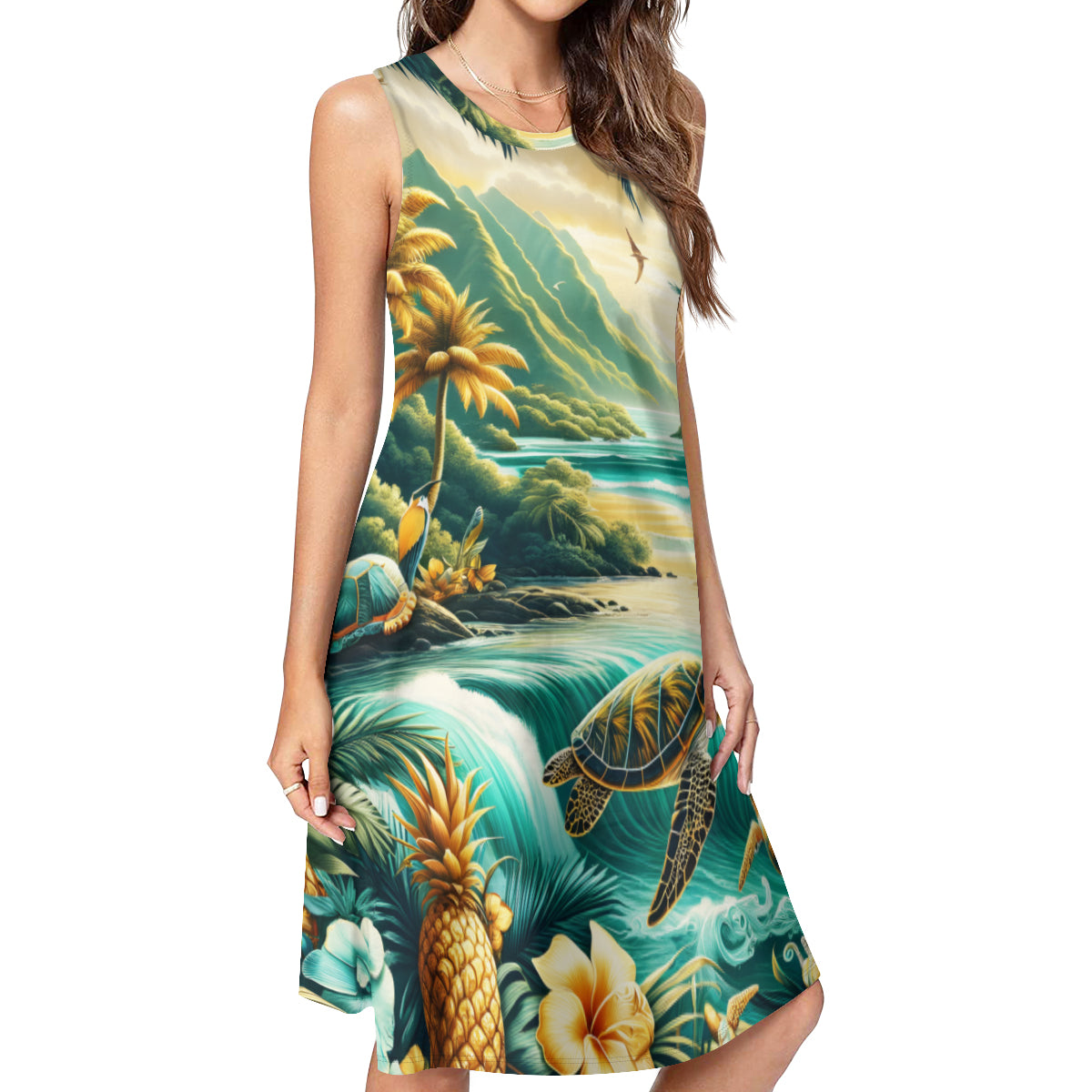 Nature Women's Casual Dress | Polyester