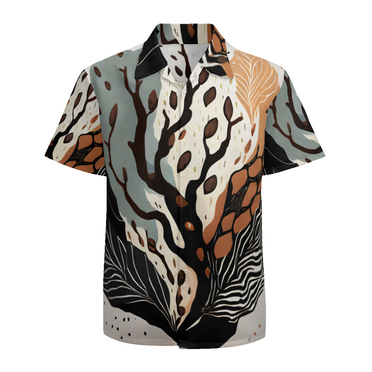 Abstract Tree Short Sleeves Men's Shirt