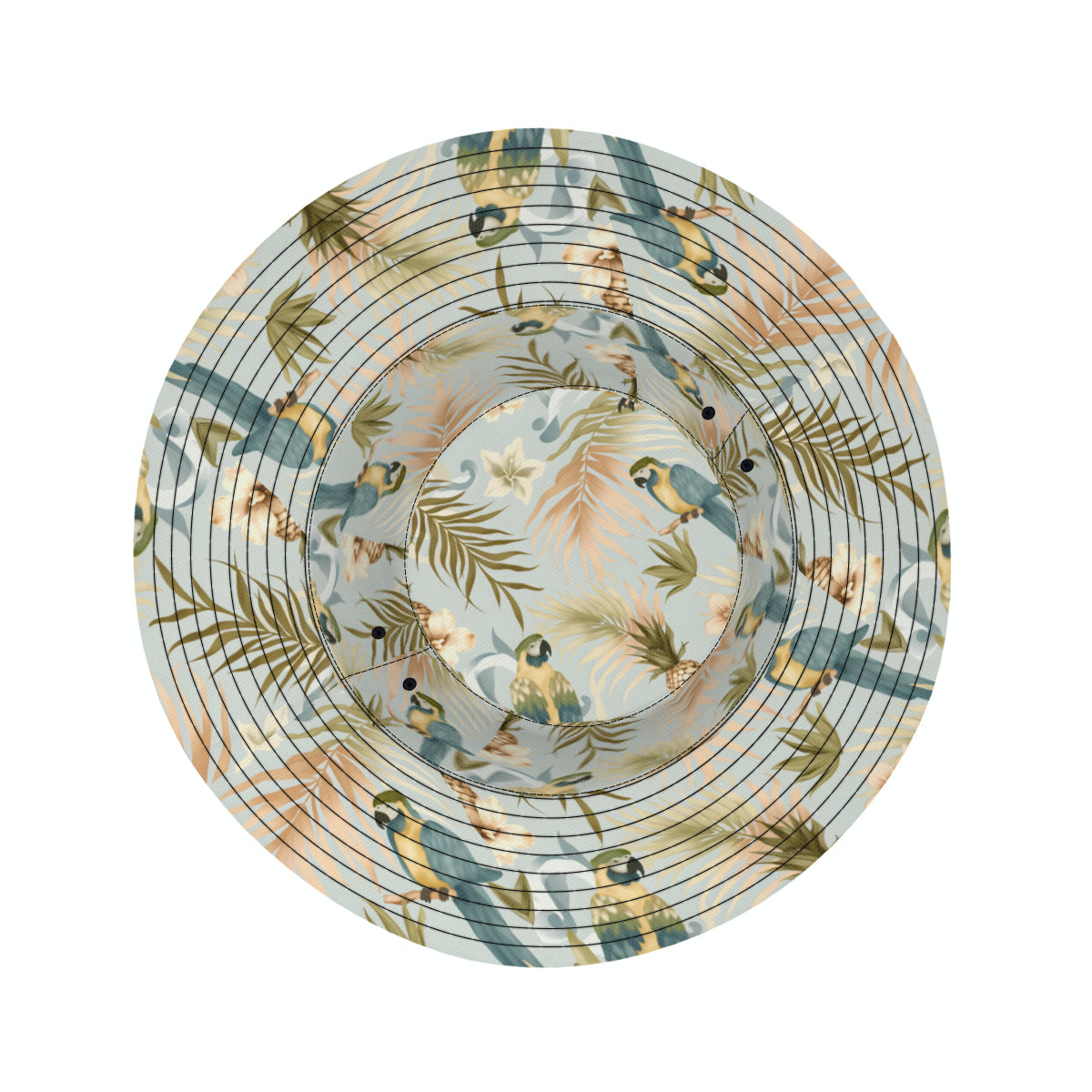 Tropical Double-Sided Unisex Polyester Bucket Hat