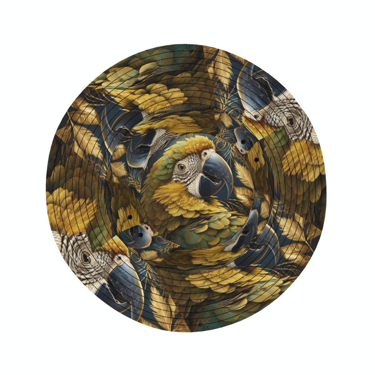 Tropical Parrot Double-Sided Unisex Polyester Bucket Hat