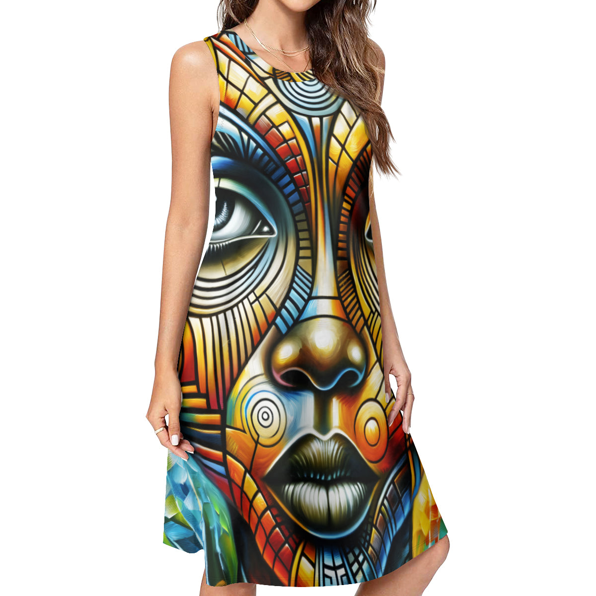 Afrocentric Women's Casual Dress | Polyester